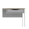 Fula Schreibtisch 130 cm 1 Schublade weiss, matt weiss.