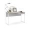 Fula Schreibtisch 130 cm 1 Schublade weiss, matt weiss.