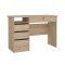 FunctionPlus Schreibtisch 1 Ablage, 4 Schubladen Eichen-Dekor.
