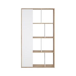 Maze Regal 1 Tr Nussbaum dekor wei Hochglanz.