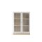 Base Regal 2 Glastren Eiche Struktur Dekor, weiss.