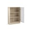 Base Regal 2 Glastren Eiche Struktur Dekor, weiss.