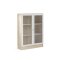 Base Regal 2 Glastren Eiche Struktur Dekor, weiss.