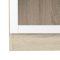 Base Regal 2 Glastren Eiche Struktur Dekor, weiss.