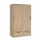 Line Kleiderschrank 2 Tren 2 Schubladen Nussbaum dekor.