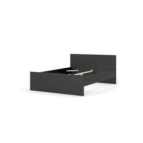 Nada Bett 140 * 190 cm mattschwarz.