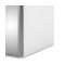 Veto wardrobe 1 door and 1 mirror door incl. 3 loose shelves and 1 drawer module, width 182 cm, white and grey.
