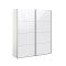 Veto Kleiderschrank B 2 trig H220 cm x B182 weiss, hochglanz weiss.