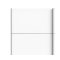 Veto Kleiderschrank B 2 trig H220 cm x B182 weiss, hochglanz weiss.