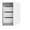 Veto Kleiderschrank B 2 trig H220 cm x B182 weiss, hochglanz weiss.