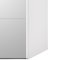 Veto Schiebetrenschrank B150 cm 1 Tr und 1 Spiegeltr wei und wei hochglanz.