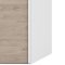 Veto Schiebetrenschrank B150 cm 2 Tren Wei- und Hickory-Dekor.