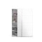 Veto Schiebetrenschrank B150 cm 2 Tren wei und wei hochglanz.