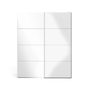 Veto  Schiebetrenschrank B183 cm 2 Tren wei und wei hochglanz.