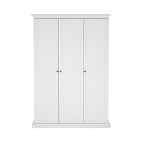 Venedig Kleiderschrank 3-Trg. Breite 138 cm, Hhe 200 cm weiss.
