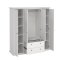 Venedig Kleiderschrank 4-Trg. mit 2 Schubladen Breite 181 cm, Hhe 200 cm weiss.