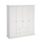 Venedig Kleiderschrank 4-Trg. mit 2 Schubladen Breite 181 cm, Hhe 200 cm weiss.