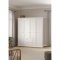 Venedig Kleiderschrank 4-Trg. mit 2 Schubladen Breite 181 cm, Hhe 200 cm weiss.