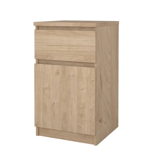 Naia stolik nocny drzwi odwracalna 1 drzwi 1 szuflada orzechwłoski dekor.