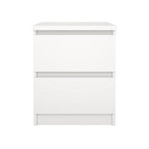 Naia stolik nocny 2 szuflady biały.