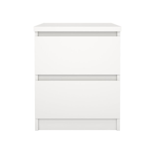 Naia stolik nocny 2 szuflady biały.
