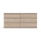 Nada Kommode 6 Schubladen Hickory-Dekor.