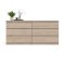 Nada Kommode 6 Schubladen Hickory-Dekor.