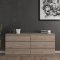 Nada Kommode 6 Schubladen Hickory-Dekor.