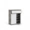 Nada Sideboard 2 Tren und 1 Schublade, beton dekor,weiss hochglanz.