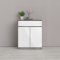 Nada Sideboard 2 Tren und 1 Schublade, beton dekor,weiss hochglanz.