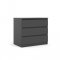 Nada Kommode 3 Schubladen mattschwarz.