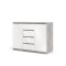 Nada Sideboard 2 Tren und 4 Schubladen, beton dekor,weiss hochglanz.