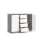 Nada Sideboard 2 Tren und 4 Schubladen, beton dekor,weiss hochglanz.