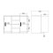 Nada Sideboard 2 Tren und 4 Schubladen, beton dekor,weiss hochglanz.