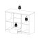 Nada Sideboard 2 Tren und 4 Schubladen, beton dekor,weiss hochglanz.