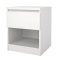 Naia stolik nocny 1 szuflada, 1 płka biały.