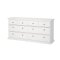 Venedig kommode med 4 store og 4 sm skuffer, bredde 183 cm, hjde 86 cm hvid.