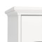 Venedig Schreibtisch mit 3 Schubladen Breite 130 cm, Hhe 73 cm wei.