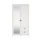 Madrid kldskp 199x103x59cm, 1 drr, 1 spegeldrr, 2 ldor vit.
