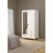 Madrid kldskp 199x103x59cm, 1 drr, 1 spegeldrr, 2 ldor vit.