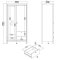 Madrid Kleiderschrank 199x103x59cm, 1 Tr, 1 Spiegeltr, 2 Schubladen matt schwarz.