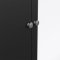 Madrid Kleiderschrank 199x150x59cm, 2 Tren, 1 Spiegeltr, 2 Schubladen matt schwarz.