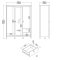 Madrid Kleiderschrank 199x150x59cm, 2 Tren, 1 Spiegeltr, 2 Schubladen matt schwarz.