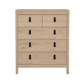 Madrid Kommode 5 Schubladen Eichen-Dekor.