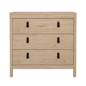 Madrid Kommode 3 Schubladen Eichen-Dekor.