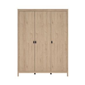 Madrid Kleiderschrank 199x150x59cm, 3 Tren Eichen-Dekor.