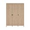 Madrid Kleiderschrank 199x150x59cm, 3 Tren Eichen-Dekor.
