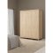 Madrid Kleiderschrank 199x150x59cm, 3 Tren Eichen-Dekor.