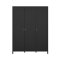 Madrid Kleiderschrank 3 Tren schwarz matt.