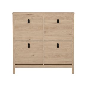 Madrid Schuhschrank 4 Klapptren Eichen-Dekor.